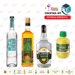 Cocktail Kit Cactus Kicker - 2 Mezcal Receta Recipe - Cavas Towns